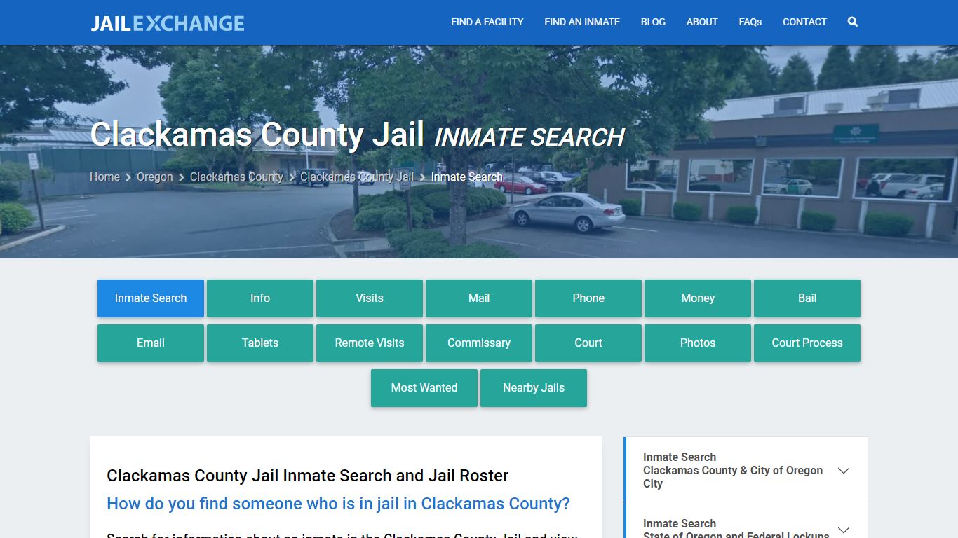 Inmate Search: Roster & Mugshots - Clackamas County Jail, OR